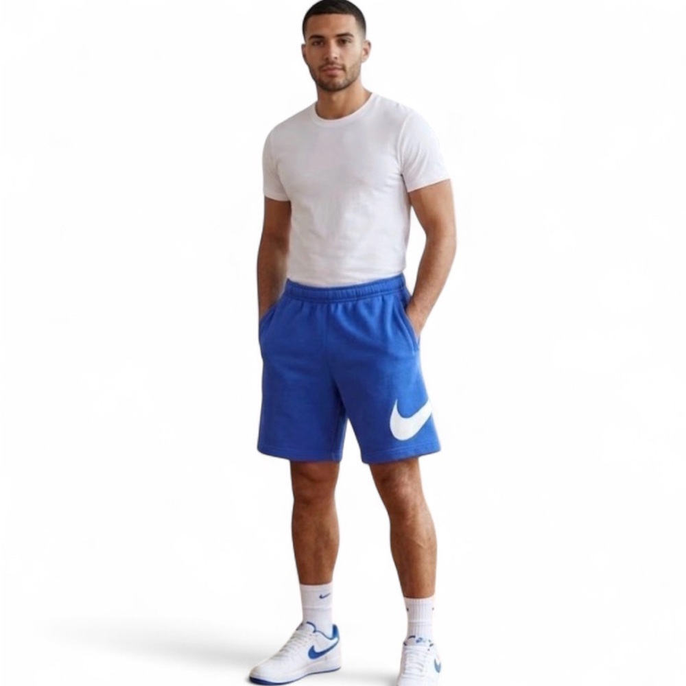 Nike Blue Athletic Logo Shorts